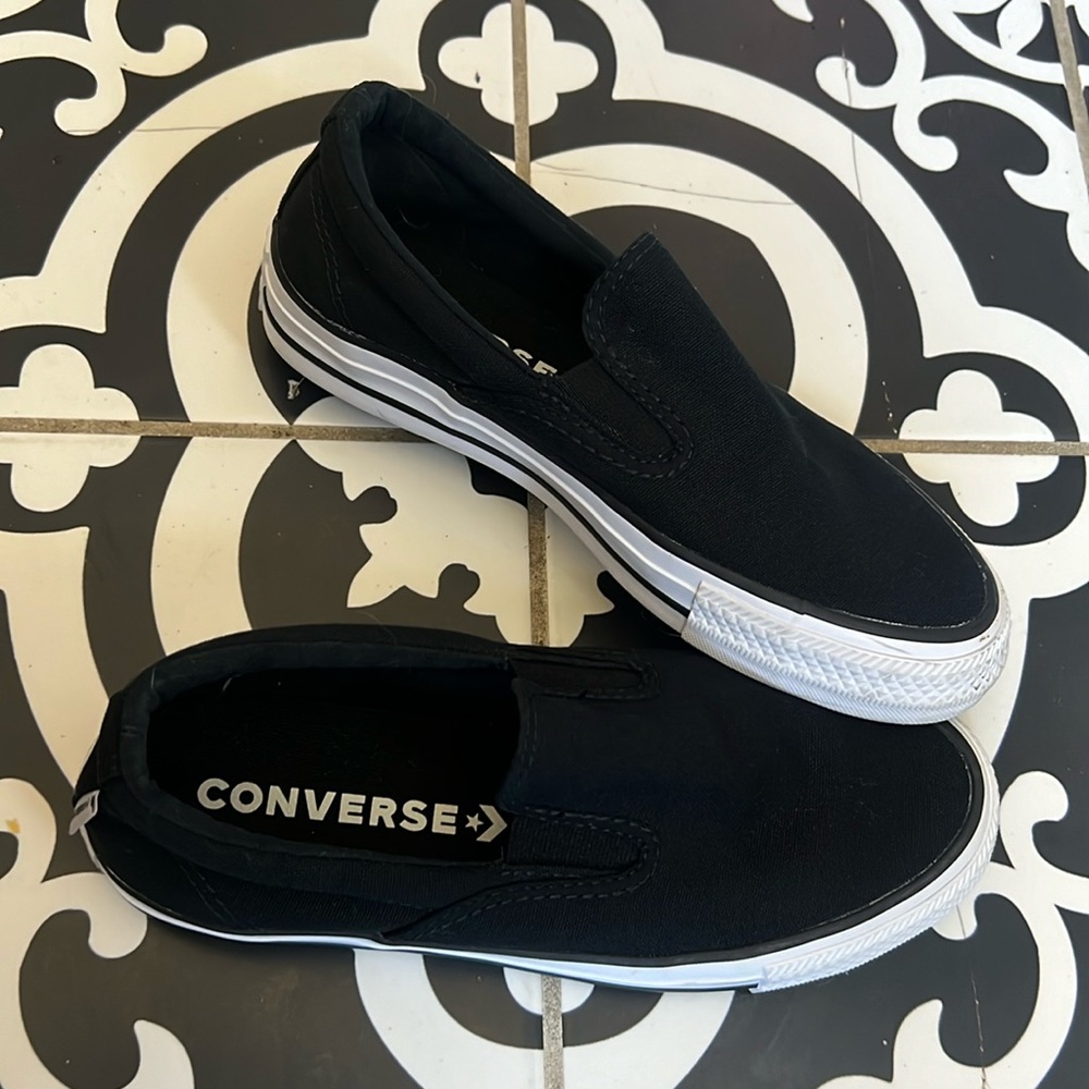 Black Converse Chuck Taylor Seasonal Double Gore Canvas Slip On